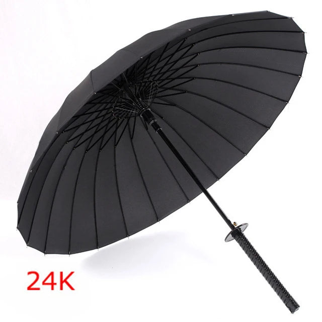 Creative Long Handle Large Windproof Samurai Sword Umbrella Japanese Ninja-like Sun Rain Straight Umbrellas Automatic Open