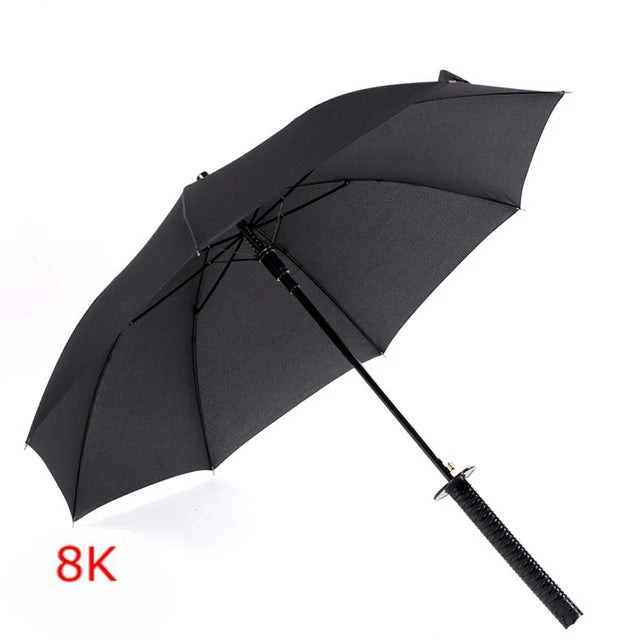 Creative Long Handle Large Windproof Samurai Sword Umbrella Japanese Ninja-like Sun Rain Straight Umbrellas Automatic Open