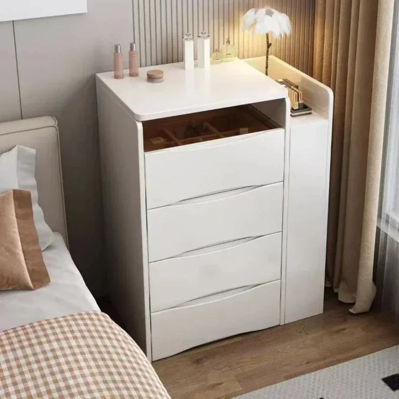 New Internet Celebrity Cream Dresser, Simple Multi-functional Dresser, Storage Cabinet with Dressing Stool, Household Products