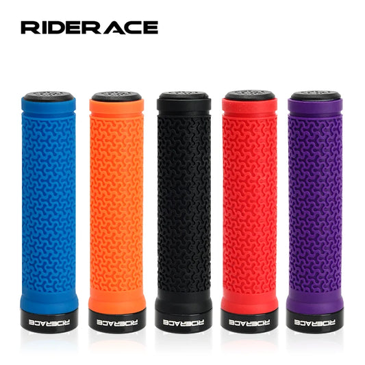 Bicycle Handle Bar Grips MTB Mountain Bike Soft Single-sided Locking Handlebar Cover Plug Rubber Non-slip Cycling Accessories