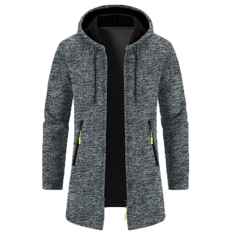 Sweatwear Men's Hoodies Long Sleeve Sweatshirts for Men Zipper Hooded Mens Oversize Winter Top Jacket Coat Black Sweater