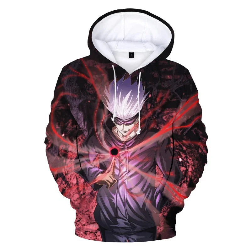 3D Print Anime Jujutsu Kaisen Hoodies Sweatshirts Men/Women 2024 Newest Fashion Streetwear Autumn Winter Plus Size Clothes Coat