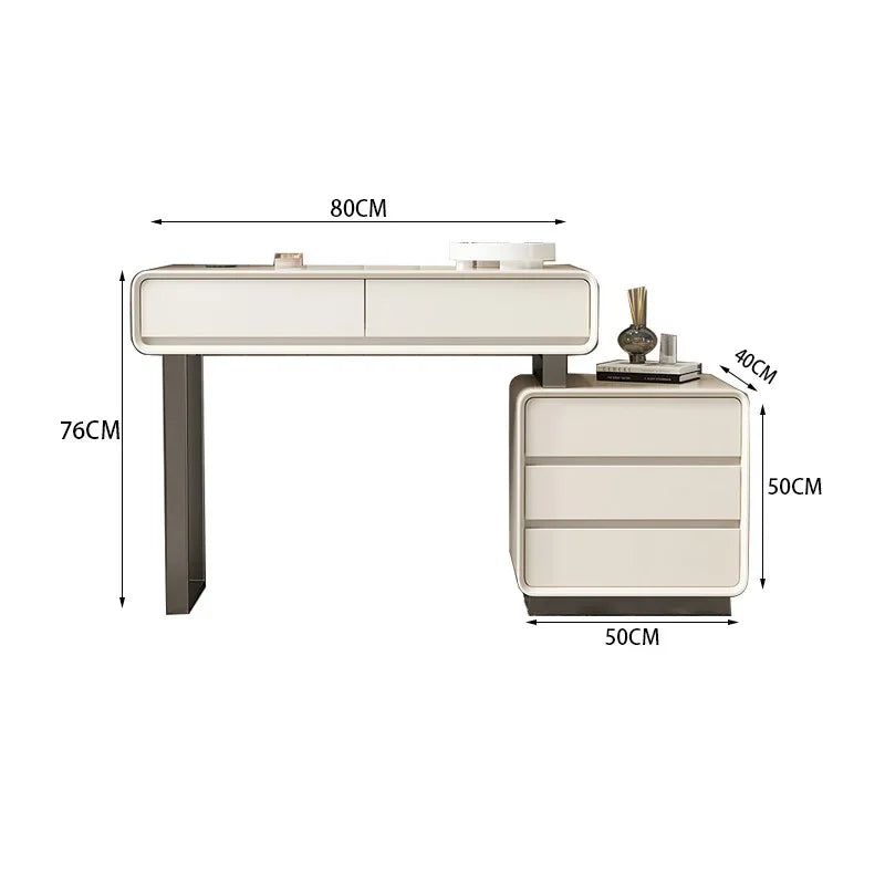 Simple Bedroom Furniture Mordern Dresser Table And Acrylic Chair Combination For Home Minimalist Dressing Makeup Dresser Vanity