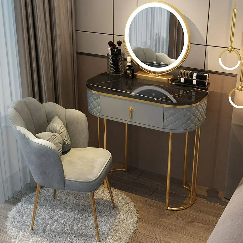 Nordic Luxury Dresser Storage Bedroom Small Modern Minimalist Makeup Table Dressers Makeup Vanity Desk Dressing Tables Mesas Ins