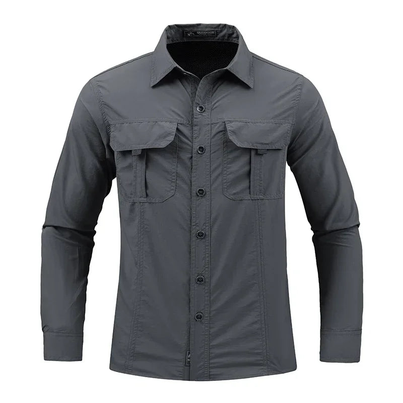 Lightweight Breathable shirt tactical multifunctional shirt outdoor long sleeved work shirt breathable sports sun protection