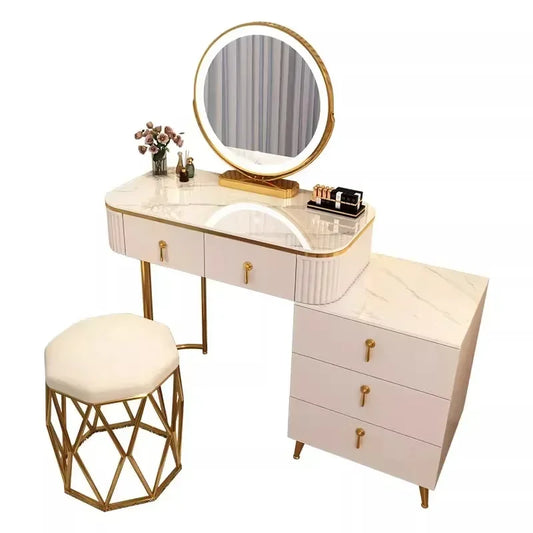 Makeup Girl Dressers Table Vanity Comfortable Dressers Table Women Storage Penteadeira Para Quarto Bedroom Furniture YN50D