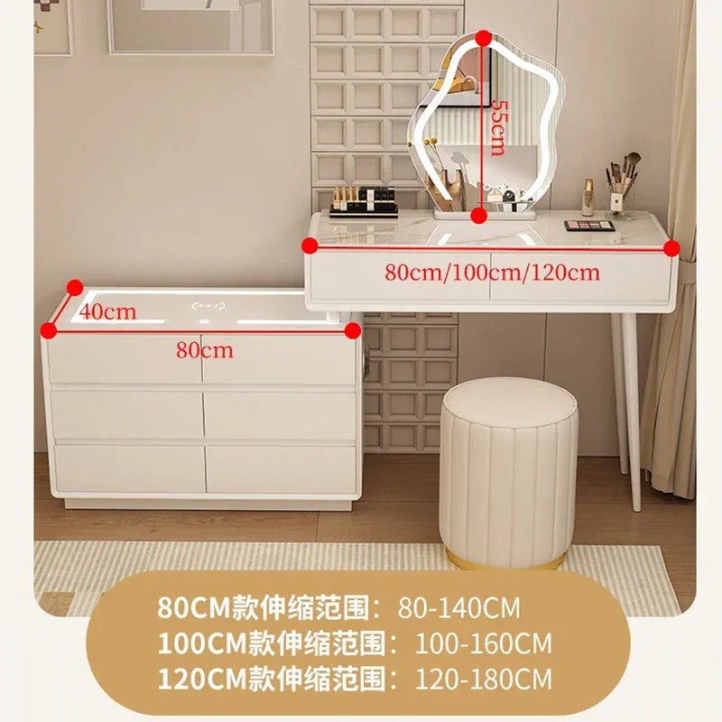 Organizer Wood Dressers Hotel Desk Storage Mobiles Organizer Dressers Sideboards Mirror Makeup Meubles De Chambre Bedroom Set