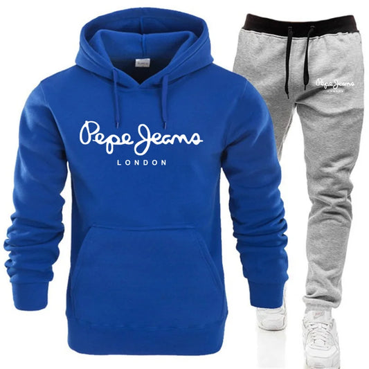 Men's and women's hot selling spring and autumn new casual hoodies and jogging pants sports fashion set 2024 new item