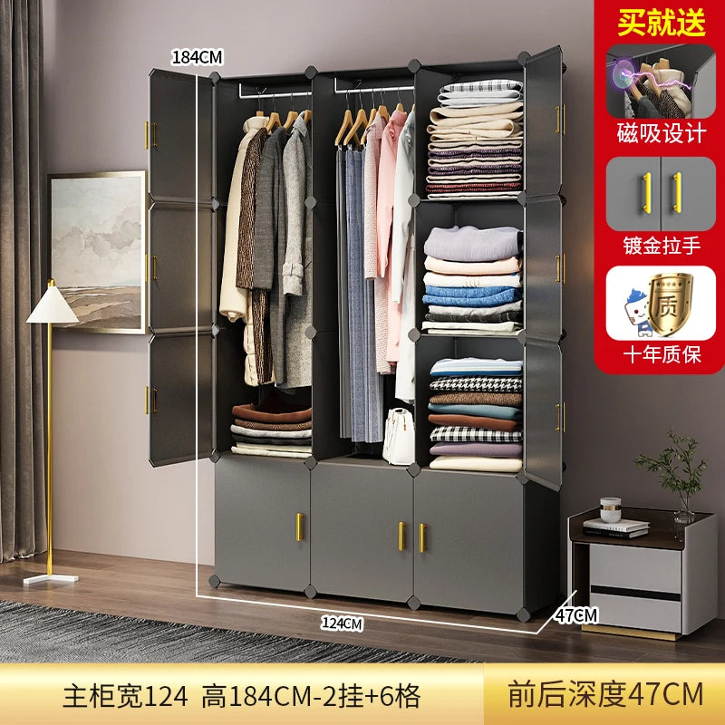 Closet Organizer Wardrobe Dressers Storage Bedroom Headboards Wardrobe Dresser Cupboard Armario Living Room Cabinets LQ5XP