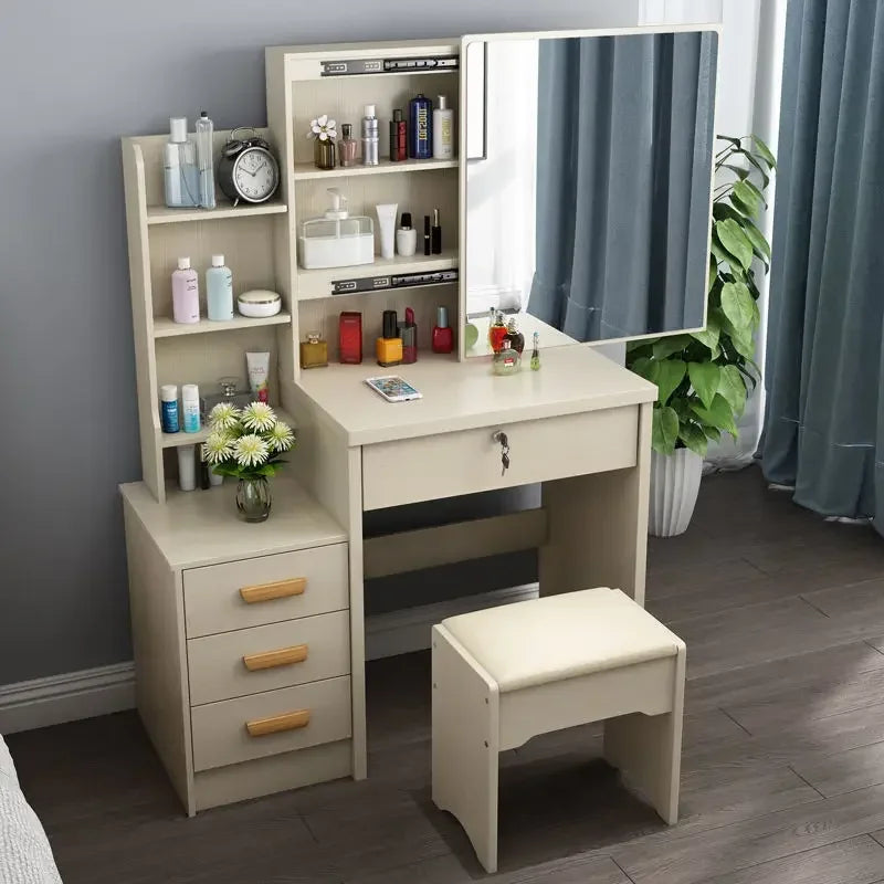 Makeup Tables Hairdresser Dressers Bedroom Furniture Vanity Mirror Drawers Cabinets Commodes Tocador  Vestidores Table De Chevet