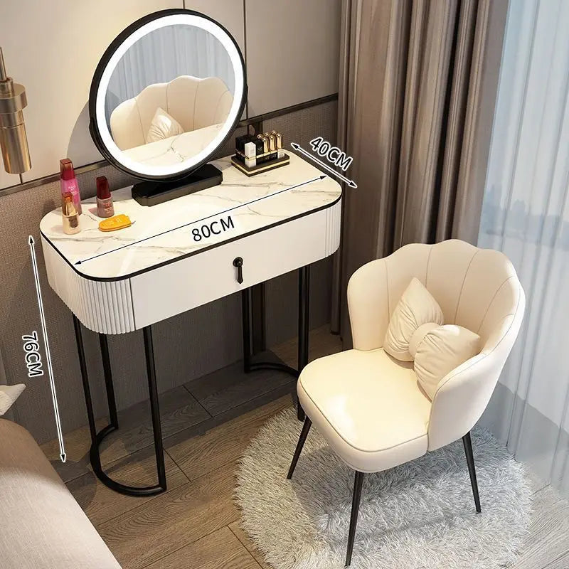 Nordic Luxury Dresser Storage Bedroom Small Modern Minimalist Makeup Table Dressers Makeup Vanity Desk Dressing Tables Mesas Ins