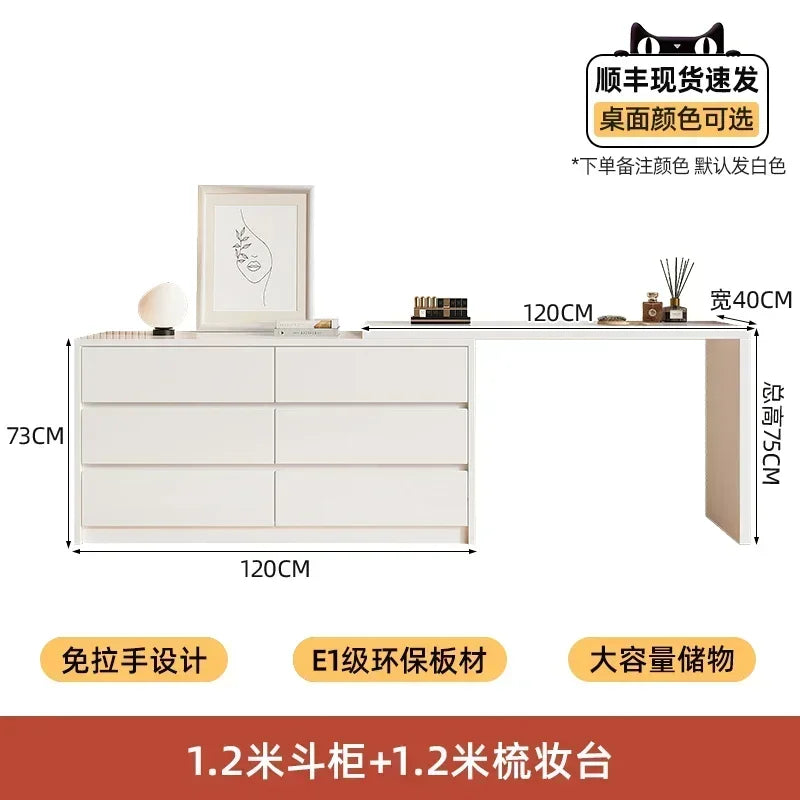 Cabinet Mirrors Dressers Tables Storage White Bedroom Nightstand Shelf Wood Vanity Stool Dressers Makeup Vestidores Furniture