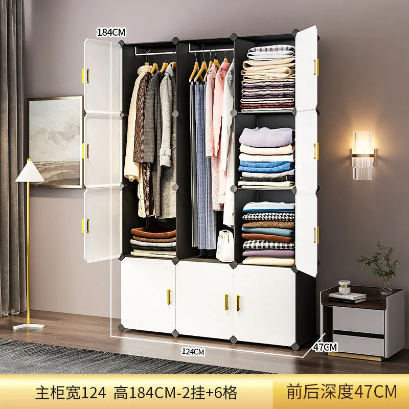 Closet Organizer Wardrobe Dressers Storage Bedroom Headboards Wardrobe Dresser Cupboard Armario Living Room Cabinets LQ5XP