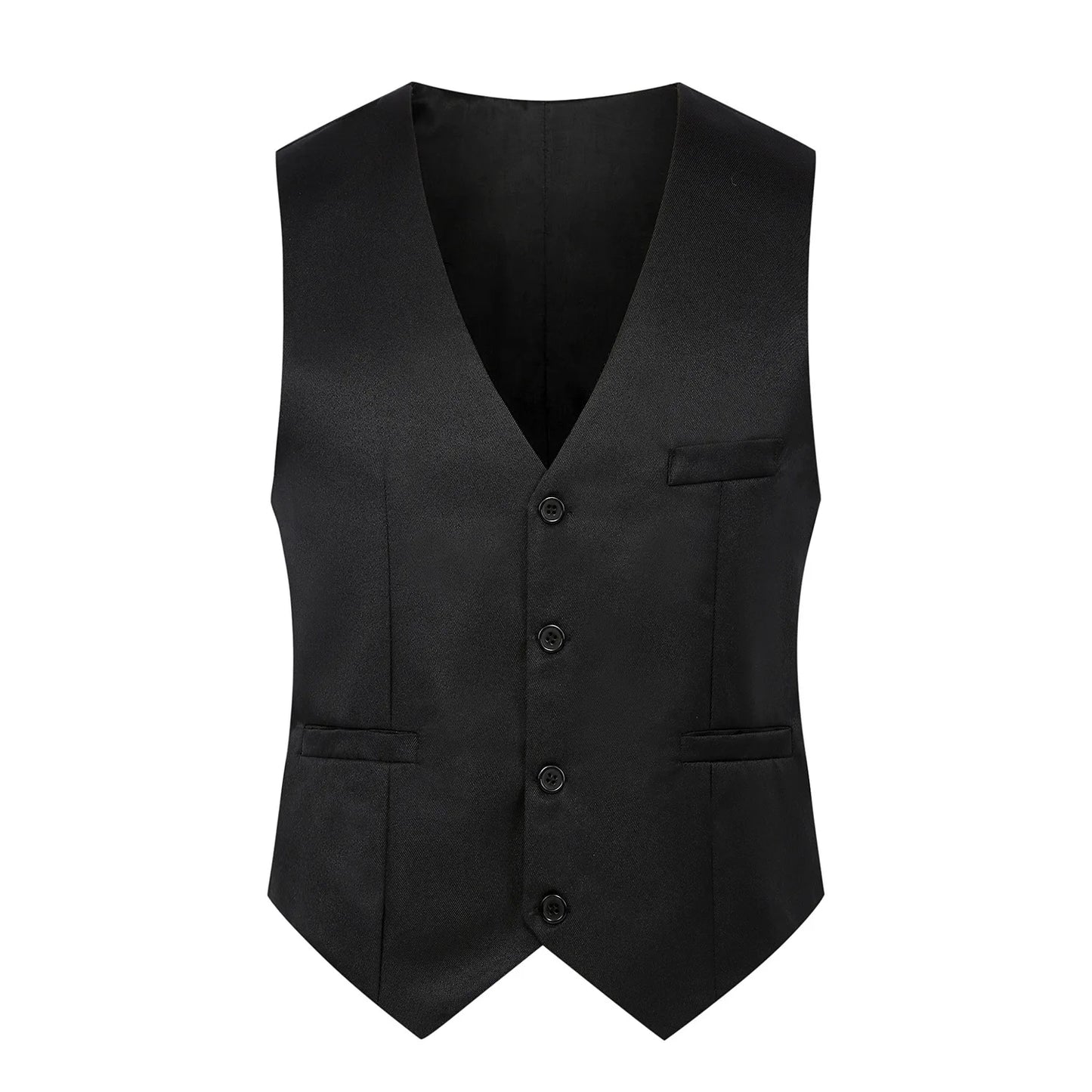 2024 Spring and Autumn New Style British Fashion Men's Suit Vest Slim Waistcoat Men's Vest Korean Style Suit Vest