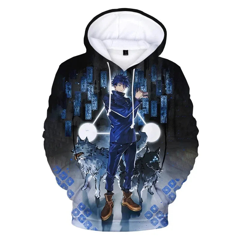 3D Print Anime Jujutsu Kaisen Hoodies Sweatshirts Men/Women 2024 Newest Fashion Streetwear Autumn Winter Plus Size Clothes Coat