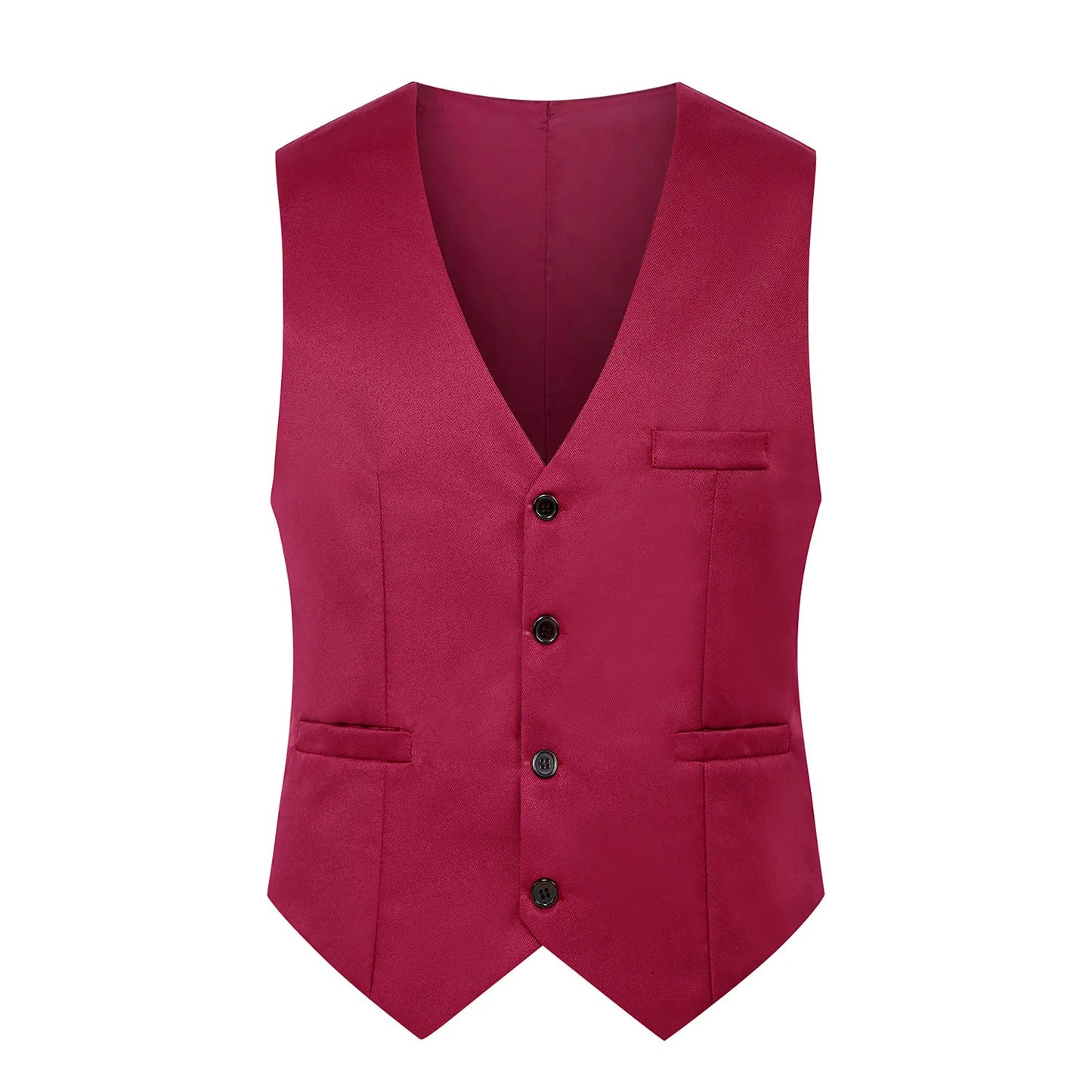 2024 Spring and Autumn New Style British Fashion Men's Suit Vest Slim Waistcoat Men's Vest Korean Style Suit Vest