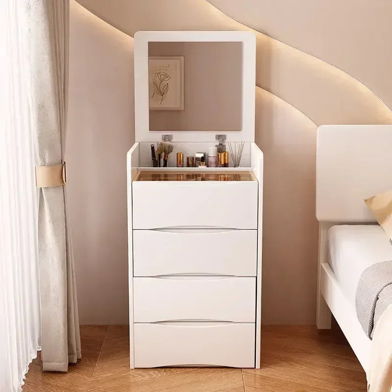 New Internet Celebrity Cream Dresser, Simple Multi-functional Dresser, Storage Cabinet with Dressing Stool, Household Products